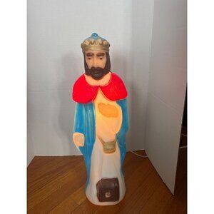 Empire Blow Mold King Lighted Nativity Figure Vintage Christmas Made In USA